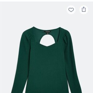 41 Hawthorn ( Stitch Fix) Emerald Cut-Out Blouse